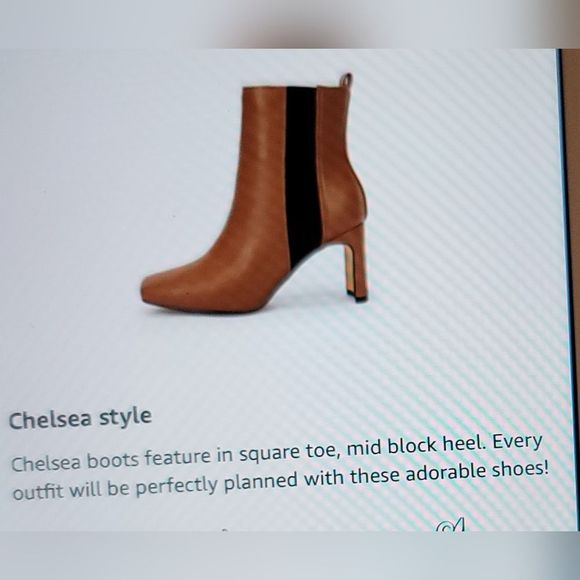 NIB PULL ON KHAKI CHELSEA BLOCK HEEL SOCK BOOTIE SIZE 7.5 ANKLE FAUX LEA… - Picture 11 of 15